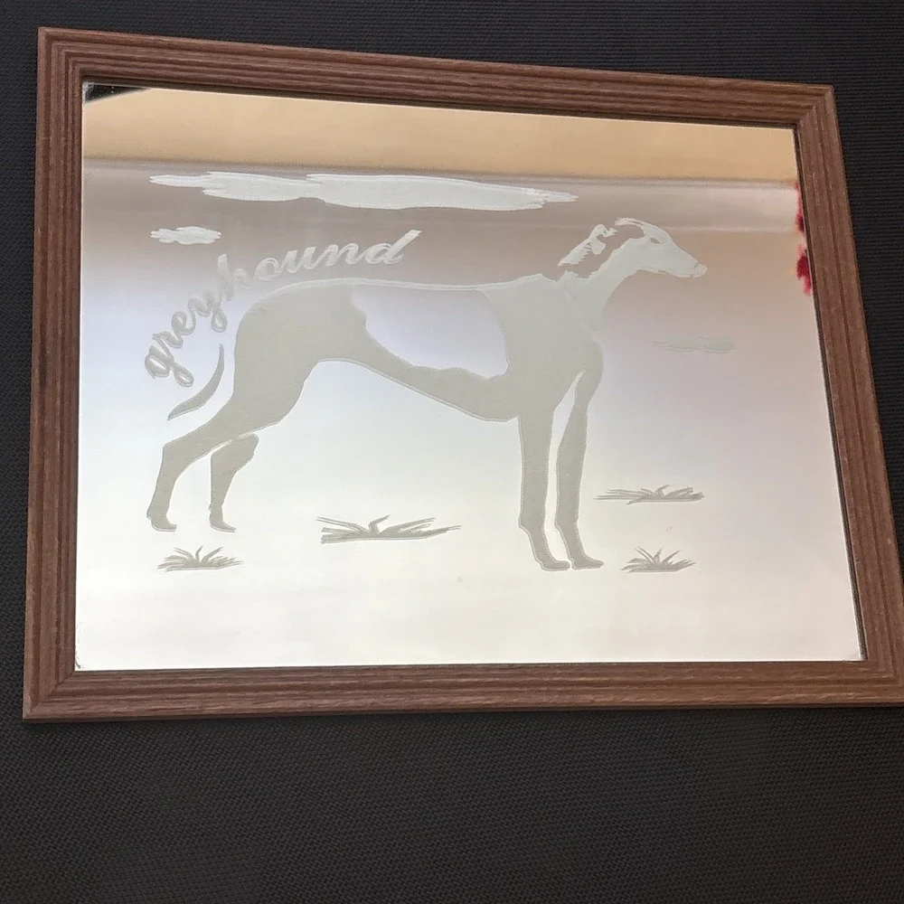 Mirror Image vintage greyhound